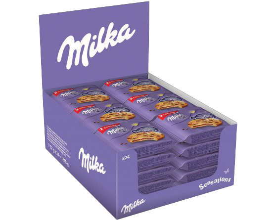 Coffret rouge d'anniversaire chocolat Milka
