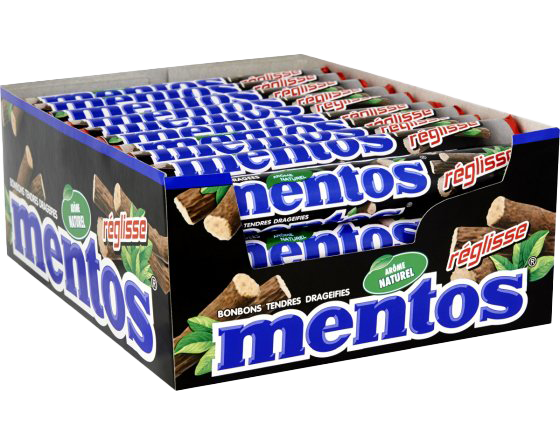 40 Etuis Mentos Fruit - Pastilles - Milleproduits